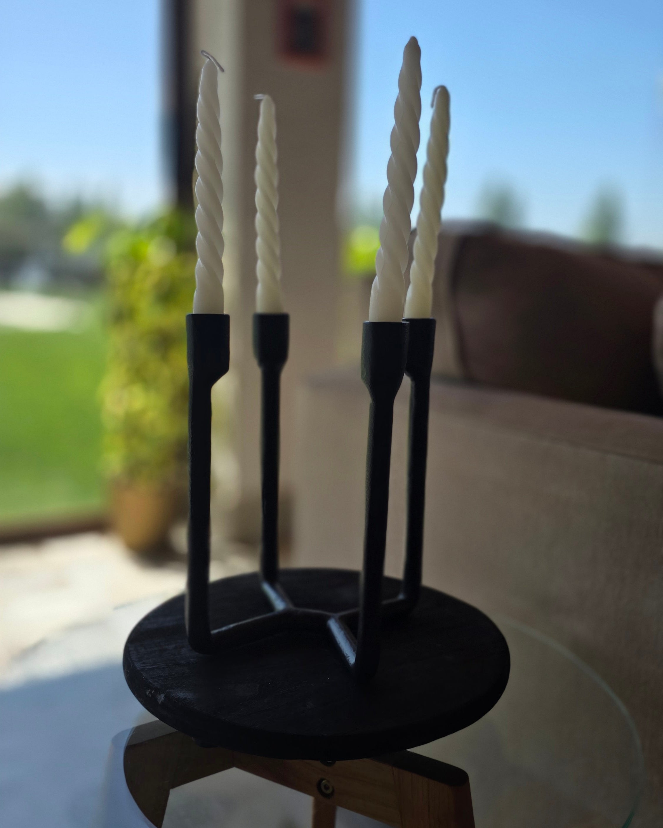 Candelabro Negro x4