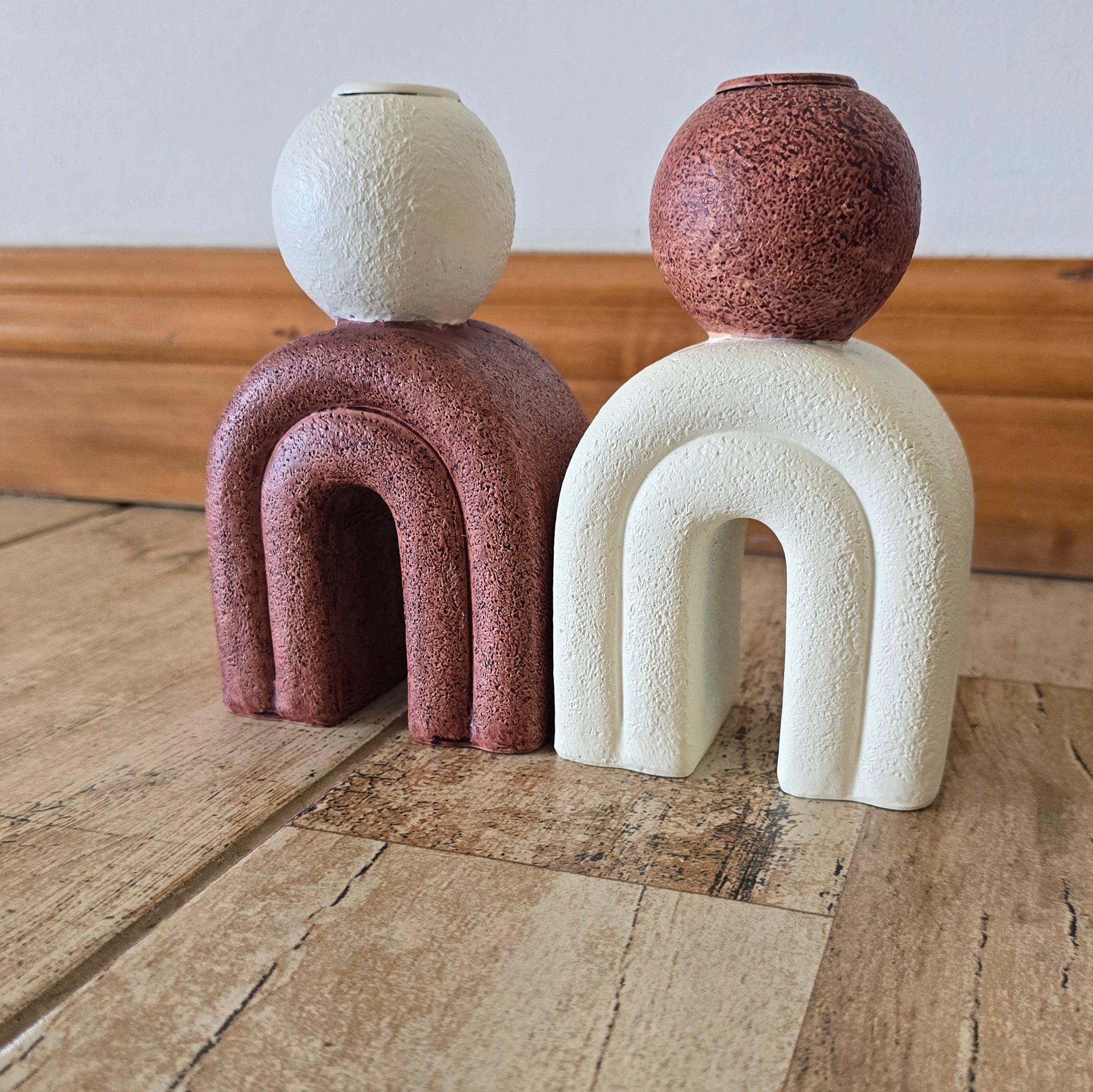 Candelabro Ceramica x2